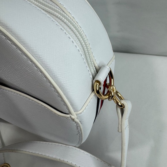 New‎ Tommy Hilfiger Women's Crossbody Bag White Round Circle Purse Handbag - Picture 6 of 14